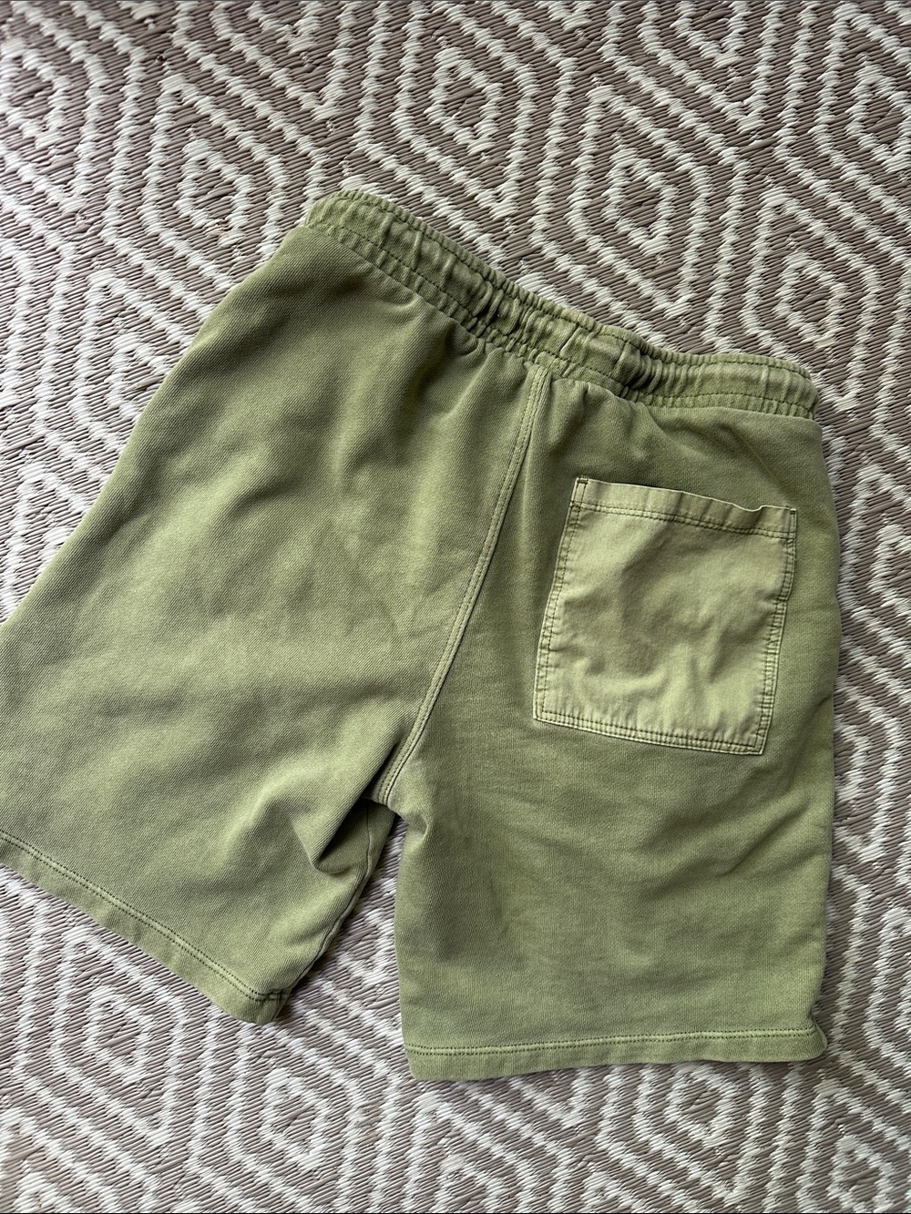 ZARA Always Stay Creative Olive Green Cargo Bungee Pocket Shorts - Picture 7 of 9